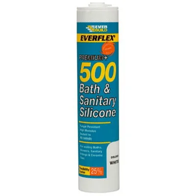 Everbuild 500 Bath & Sanitary Silicone Everbuild 500 Bath & Sanitary Silicone