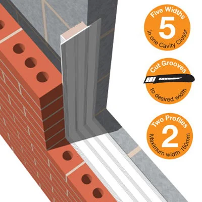 Easi-Close Multi-Width Insulated Cavity Closer (Box 10) Easi-Close Multi-Width Insulated Cavity Closer (Box 10)