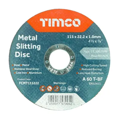 Thin Metal Slitting Cutting Discs (Inox) Thin Metal Slitting Cutting Discs (Inox)