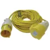 14m 110v Trailing Lead - 16 amp - 2.5mm Heavy Duty Cable