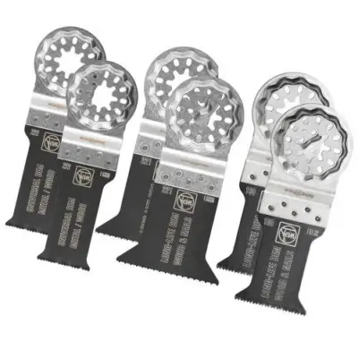 Fein Best of E-cut STARLOK Multi Tool Blade 6pc Set - Wood and Metal Fein Best of E-cut STARLOK Multi Tool Blade 6pc Set - Wood and Metal