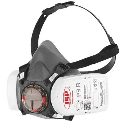 JSP FORCE 8 MEDIUM MASK RESPIRATOR WITH PRESS-TO-CHECK FILTERS P3 JSP FORCE 8 MEDIUM MASK RESPIRATOR WITH PRESS-TO-CHECK FILTERS P3