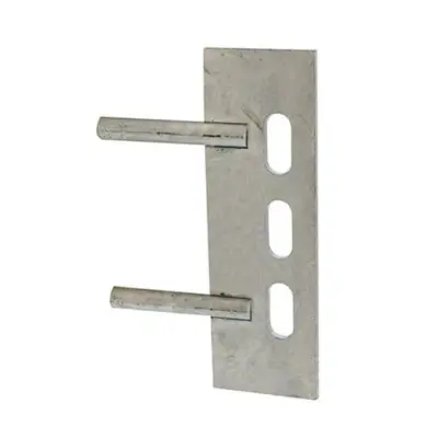 Gravel Board Clip - Twin Pin - Galvanised 150 x 50mm - Box 25