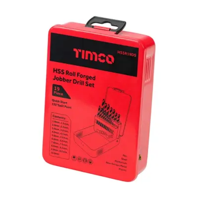 HSS Roll Forged Jobber Drill Bit Sets - Timco - image 5 HSS Roll Forged Jobber Drill Bit Sets - Timco - image 5