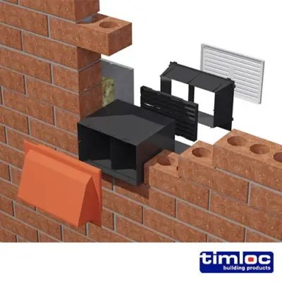 Timloc Through-Wall Cavity Sleeve Baffle - Black (1 pcs) - image 2