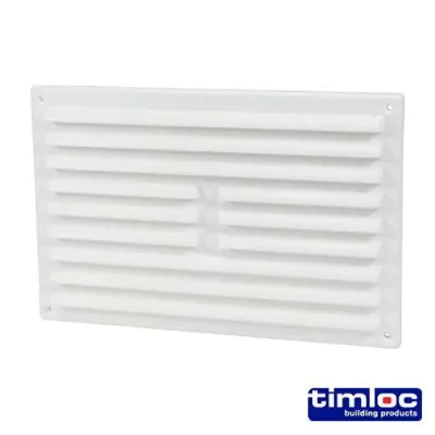 Timloc - Louvre Vent with Flyscreen - Plastic- White (1 pcs) - image 4 Timloc - Louvre Vent with Flyscreen - Plastic- White (1 pcs) - image 4
