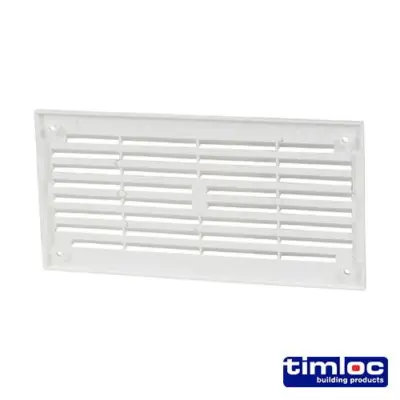 Timloc Internal Plastic Louvre Mini Grille Vent - White