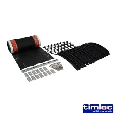 Timloc Roll Out Dry Fix Ridge Kit - Black (6 mtr) Timloc Roll Out Dry Fix Ridge Kit - Black (6 mtr)