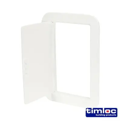 Timloc Access Panel - Plastic - Hinged - White Timloc Access Panel - Plastic - Hinged - White