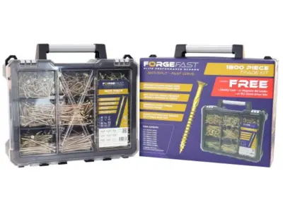 ForgeFast Pozi Elite Performance Woodscrews Mega Contract Kit 1800pc - pozi woodscrews - 1 ForgeFast Pozi Elite Performance Woodscrews Mega Contract Kit 1800pc