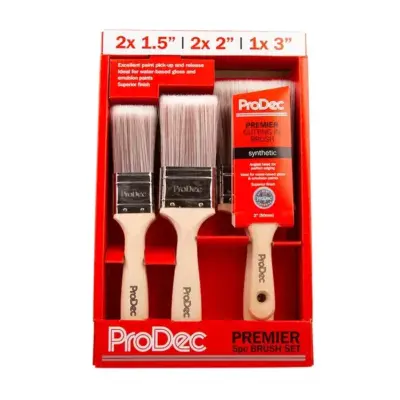 Prodec PREMIER Advanced Pro 6 Piece Synthetic Paint Brush Set Prodec PREMIER Advanced Pro 6 Piece Synthetic Paint Brush Set