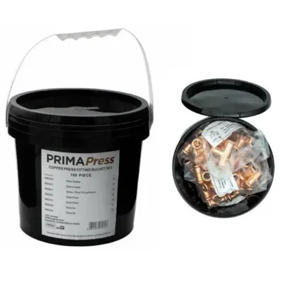 Prima Press Fit Fittings Bucket WRAS Rated 100pcs