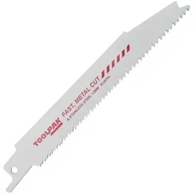 Progressive Reciprocating Saw Blade - Metal 150mm 13-8tpi - Pack of 5 - S123XF Progressive Reciprocating Saw Blade - Metal 150mm 13-8tpi - Pack of 5 - S123XF