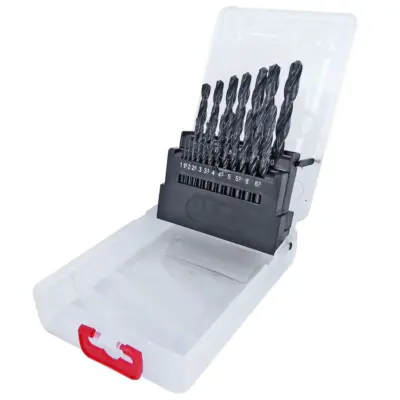 HSS Roll Forged Jobber Drill Set - 19pc HSS Roll Forged Jobber Drill Set - 19pc