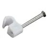 Round Cable Clip - White Round Cable Clip - White