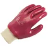 Red PVC Knit Wrist Glove Red PVC Knit Wrist Glove