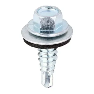 Tek Self-Drilling Roofing Stitching Screws - Metal Sheet to Sheet - Zinc Tek Self-Drilling Roofing Stitching Screws - Metal Sheet to Sheet - Zinc