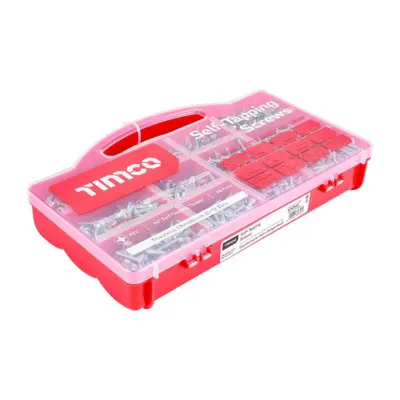 Self Tapping Screws- Mixed Tray - Zinc - 1,305 pcs Self Tapping Screws- Mixed Tray - Zinc - 1,305 pcs