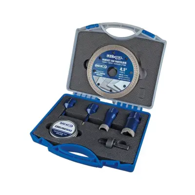 MEXCO 5pc Diamond Tile Core Drill and Blade Kit MEXCO 5pc Diamond Tile Core Drill and Blade Kit