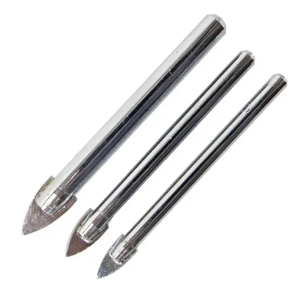 Tile & Glass Drill Bit Set - 5mm, 6mm, 8mm Tile & Glass Drill Bit Set - 5mm, 6mm, 8mm