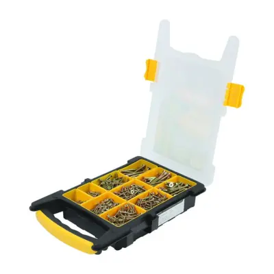 Solo Chipboard & Woodscrews - Mixed Tray - PZ - Double Countersunk - Yellow (1200pcs) - image 2