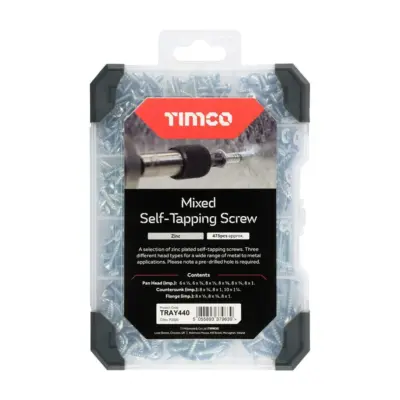 Mixed Tray - Self-Tapping Screws – ZINC (475pcs) - image 2 Mixed Tray - Self-Tapping Screws – ZINC (475pcs) - image 2