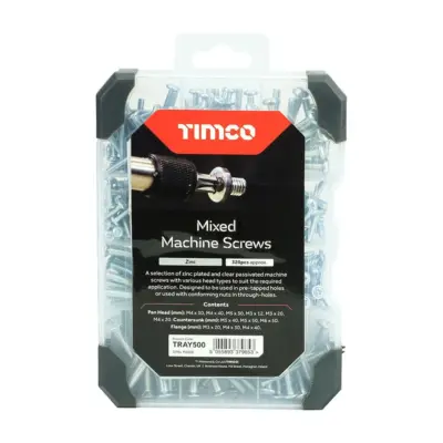 Mixed Tray - Machine Screws - Zinc (320pcs) Mixed Tray - Machine Screws - Zinc (320pcs)
