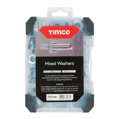 Mixed Tray - Washers - ZINC (291pcs) - image 2 Mixed Tray - Washers - ZINC (291pcs) - image 2
