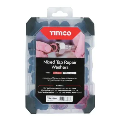 Mixed Tray - Tap Repair Washers (159pcs) - image 2 Mixed Tray - Tap Repair Washers (159pcs) - image 2