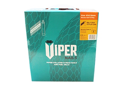 VIPER NO GAS 1 VIPER Collated Gun Nails - Galv+ (NO GAS)