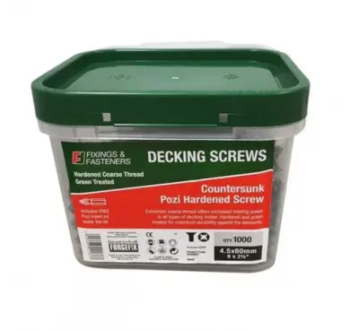 Decking Screw - Green Treated - Tub Decking Screw - Green Treated - Tub