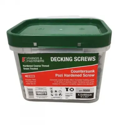 Decking Screw - Green Treated - Tub