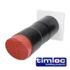 Timloc Aero Core Through-Wall Vent High Rise and Baffle - Terracotta - 127 x 350 (1pcs)