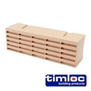 Timloc Aero Core Through-Wall Vent Set with Baffle - Brown - 127 x 350 (1pcs)