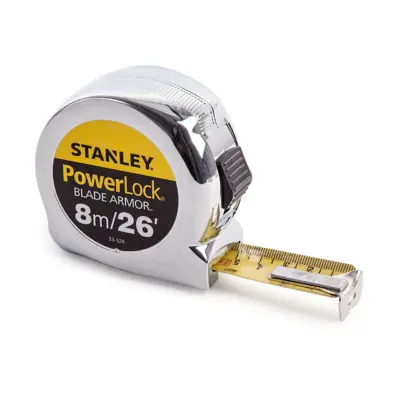 Stanley 0-33 Powerlock Rule Tape Measure 5m/8m/10m - stanley tape measure - 1 Stanley 0-33 Powerlock Rule Tape Measure 5m/8m/10m