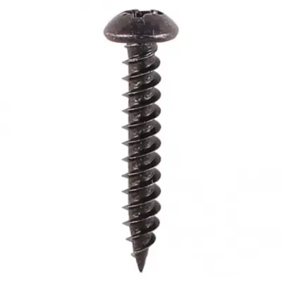 Blackjax Japanned Woodscrews - PZ - Round HEAD - Black Organic - blackjax japanned woodscrews - 1 Blackjax Japanned Woodscrews - PZ - Round HEAD - Black Organic