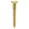 Solid Brass Wood Screw - Countersunk Head Solid Brass Wood Screw - Countersunk Head