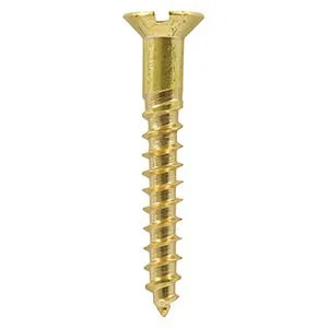 Solid Brass Wood Screw - Countersunk Head Solid Brass Wood Screw - Countersunk Head