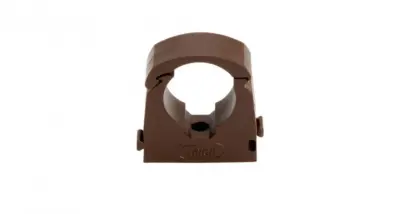 Talon MDPE Flexi Hinged Pipe Clips - Brown Talon MDPE Flexi Hinged Pipe Clips - Brown