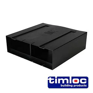 Timloc Aero Core Through-Wall Vent Set with Baffle - Brown - 127 x 350 (1pcs)