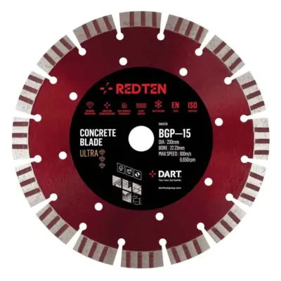 DART Red Ten BGP-15 / BM-15 Pro Concrete Diamond Blade DART Red Ten BGP-15 / BM-15 Pro Concrete Diamond Blade