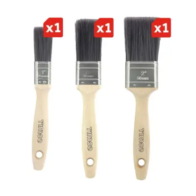 Professional Synthetic Paint Brush Mixed Set (3 pieces) - image 2 Professional Synthetic Paint Brush Mixed Set (3 pieces) - image 2