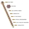 DTS Multi-Fix Anchor Bolt Hex Head Concrete Masonry Wood - anchor bolt - 4 DTS Multi-Fix Anchor Bolt Hex Head Concrete Masonry Wood