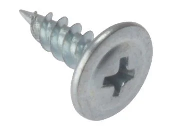 Wafer Head Drywall Sharp Point Screw - BZP - Box 1000 Wafer Head Drywall Sharp Point Screw - BZP - Box 1000