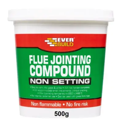 Non Setting Flue Jointing Compound - Everbuild - 500g Non Setting Flue Jointing Compound - Everbuild - 500g