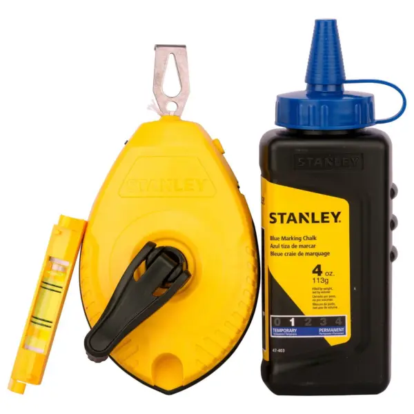 Stanley Chalk Line & Blue Builders Chalk 30m