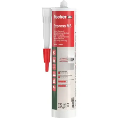 Fischer MS EXPRESS Polymer Adhesive - Very Fast Curing - White