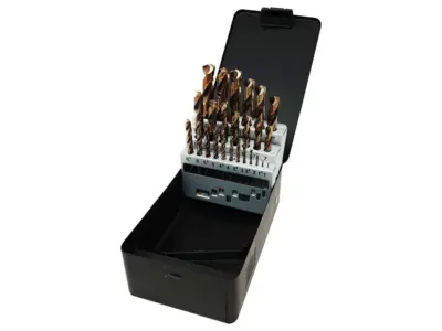 HSS COBALT PREMIUM Ground Drill Set - 19pc - ForgeMaster HSS COBALT PREMIUM Ground Drill Set - 19pc - ForgeMaster