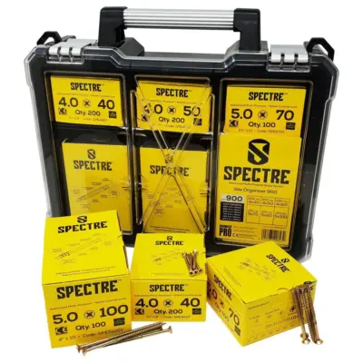 Spectre Pro Screws - Site Organiser Case - 900 piece