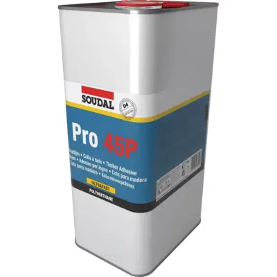 Soudal PRO 45P D4 5min PU wood glue - 5kg Can Soudal PRO 45P D4 5min PU wood glue - 5kg Can